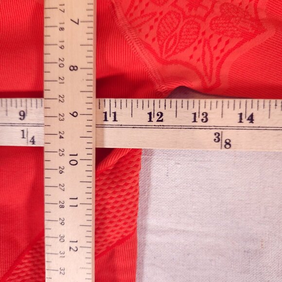 Athleta Twist Half Zip Hoodie Womens XS Orange Thumbholes Athleisure Pullover - Picture 4 of 13